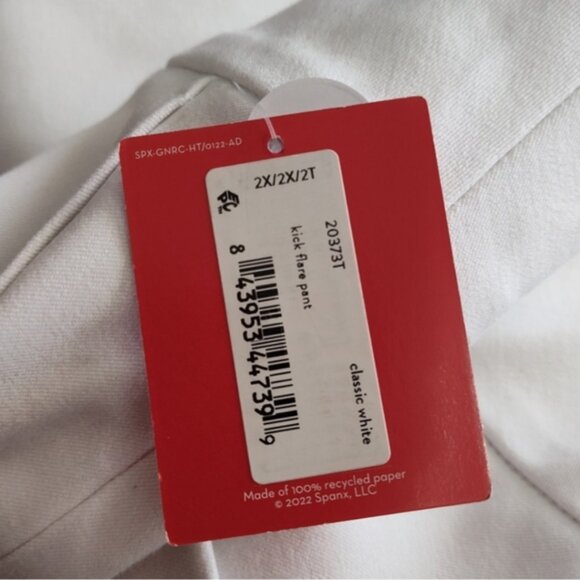 SPANX On The Go Kick Flare Ankle Pant in Classic White $148 (TALL) - Picture 10 of 11